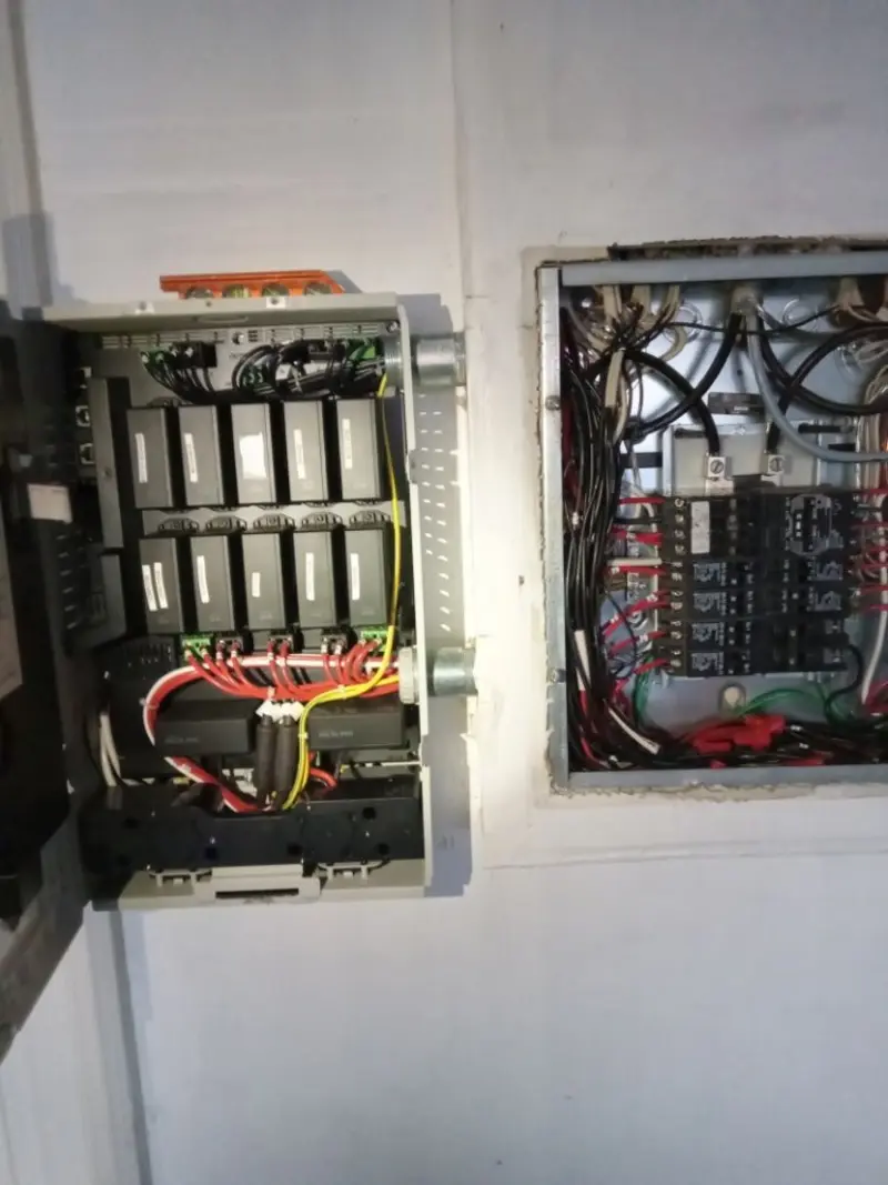 Electrical panel upgrade completed for Landscape Lighting Installation in Addis